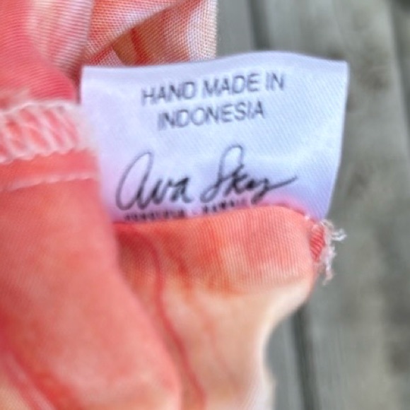 Ava Sky Orange Sorbet Blended Maxi Dress Size XS - Picture 11 of 12